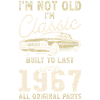 Urodzony w 1967 roku Urodziny Klasyczny samochód