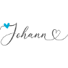 Johann Nom Prénom Calligraphie Coeur