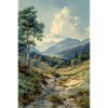Nature Landscape Illustration Poster
