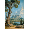 Nature Landscape Illustration Poster