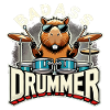 Badass Drummer Capybara cool gift