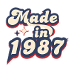 Made in 1987 retro