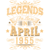 Légende de l’anniversaire d’avril 1955