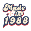 Made in 1988 retro