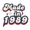 Made in 1989 Retro