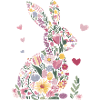 Osterhase Blumen Frühling Herzen