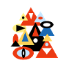 Geometric Abstract Pyramid Design