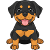 Chien Rottweiler Mignon