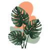 Monstera-Blätter
