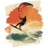 Kitesurfeurs