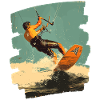 Kitesurfeurs