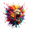 Löwe Farbbombe