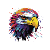 Eagle Animal Pop Art Head