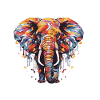 Elefant Tier Pop Art Kopf
