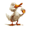 Bière de canard drôle