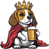 Beagle Dog Beer Funny