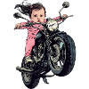Bébé motard