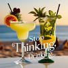 Cocktails with humorous text