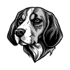Beagle Dog Head