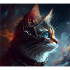 Futuristic Cat Sci-Fi Cyber