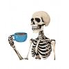 Lusitges Coffee Tea Lover Skeleton