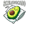 Schlavocado Avocado Slaapliefhebber Kawaii Avocado