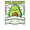 Schlavocado Avocado Sleep Lover Kawaii Avocado