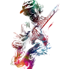 Guitarist music art