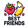 Best Friends – Strawberry & Banana