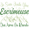 Escrimeuse aventurier passionnée de Randonnée