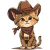 Cute Cowboy Cat