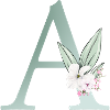 A Monogram, Floral, Personalizable
