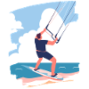 Kitesurfeurs