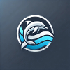 Schwimmender Delphin