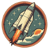 Retro Rocket - Space Rocket