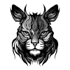 Cat Portrait Head