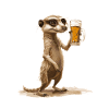 Bière de suricate drôle