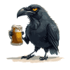 Raven Crow Bière Drôle