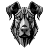 Great Dane Dog Head