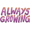 Always Growing – Retro Typografie