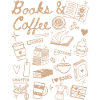 Coffee and Books doodles
