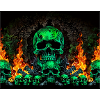 Flaming Skulls