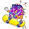 Donut Skateboard Skater