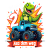 Dinosaur 2nd Birthday Monster Truck