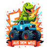 Dinosaur 5th Birthday Monster Truck