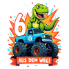 Dinosaur 6th Birthday Monster Truck