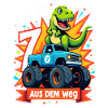 Dinosaur 7th Birthday Monster Truck