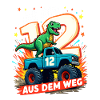 Dinosaur 12th Birthday Monster Truck
