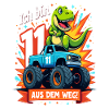 Dinosaur 11th Birthday Monster Truck