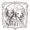 Devil vs. Angel Dachshund